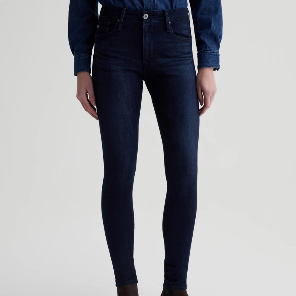 AG Adriano Goldschmied The Farrah Skinny Dark Blue Skinny Pants